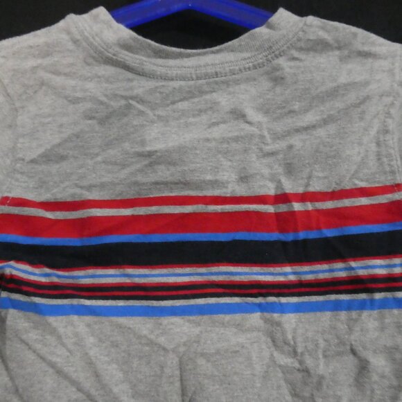 OLD NAVY | 4T | Grey Long Sleeve Shirt With Colorful Stripes | Preloved - Picture 11 of 16